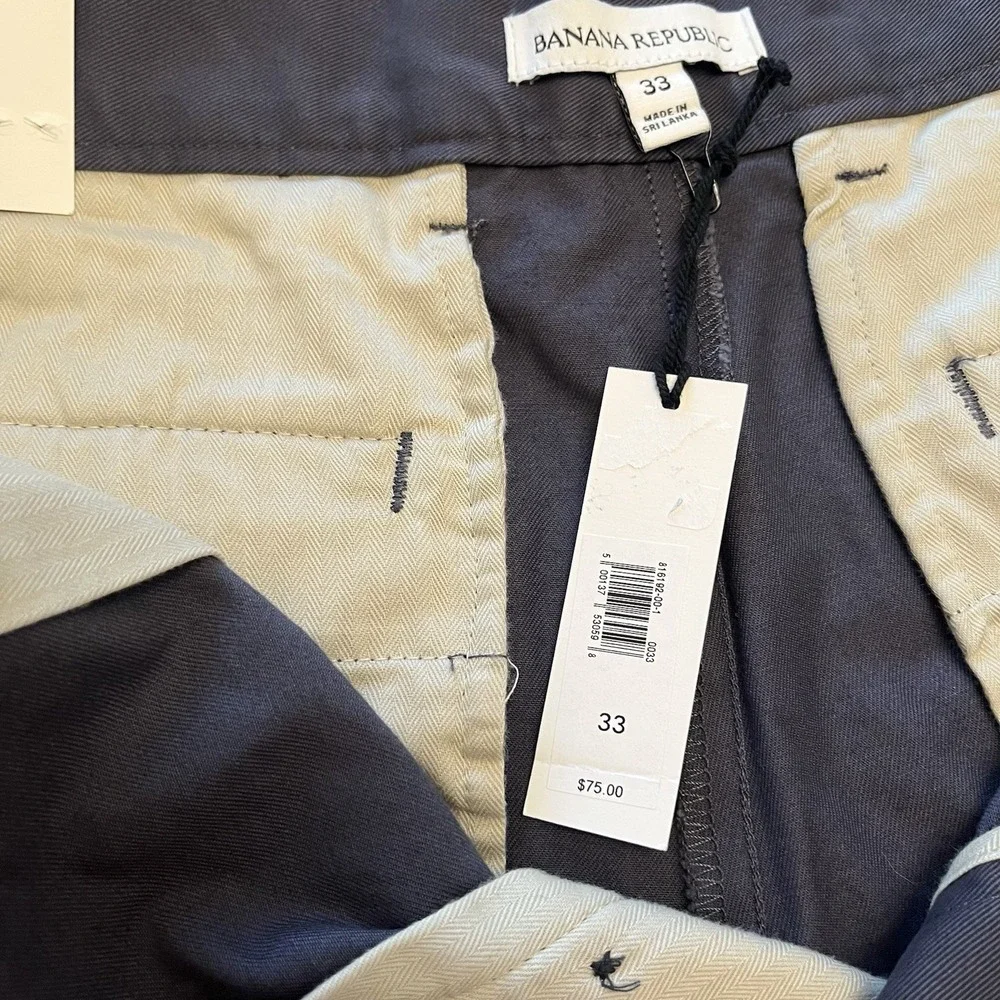 Banana Republic Shorts Mens 33 Gray Aiden Stretch 11
